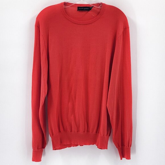 Ralph Lauren Black Label Tops - RALP LAUREN Black Label NWOT 100% Cotton Crew Neck Top Sweater Coral